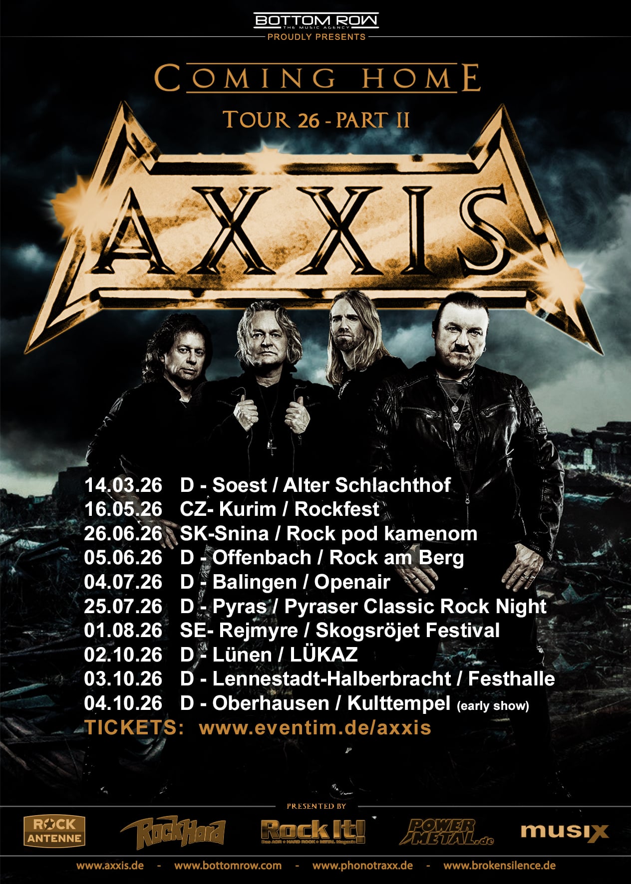 AXXIS on tour 2026